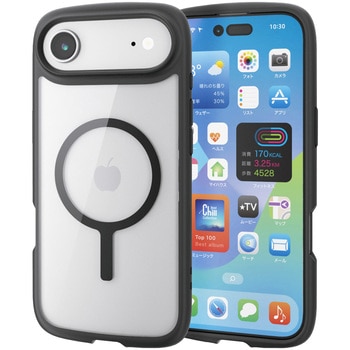 iPhone Air ケース ハイブリッド 衝撃吸収 軽量 薄型 MAGKEEP 磁力吸着ワイヤレス充電対応 エレコム