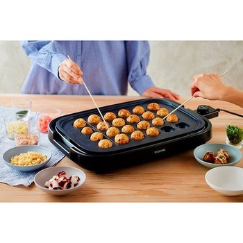 網焼き風ホットプレート 3枚プレート ブラック アイリスオーヤマ