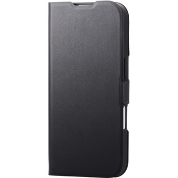 iPhone17 ケース レザー 手帳型 マグネット 衝撃吸収 超軽量 薄型 スタンド機能付 UltraSlim エレコム