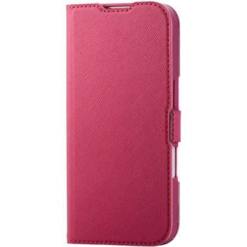 iPhone 17 ケース レザー 手帳型 マグネット 衝撃吸収 超軽量 薄型 スタンド機能付 花柄 UltraSlim エレコム