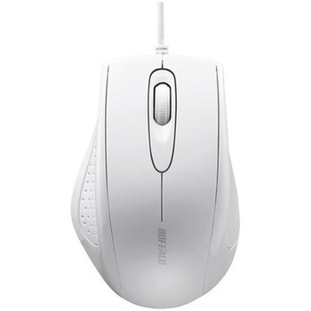 有線 3ボタン IR LED光学式マウス ホワイト BUFFALO(バッファロー)