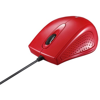 有線 3ボタン IR LED光学式マウス レッド BUFFALO(バッファロー)