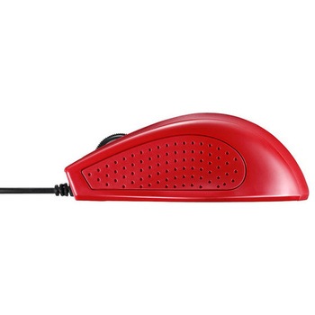 有線 3ボタン IR LED光学式マウス レッド BUFFALO(バッファロー)