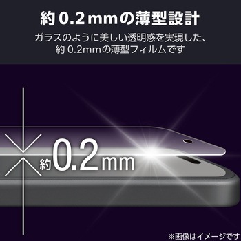 iPhone17 ガラスライクフィルム アンチグレア ハードコート9H 薄型 指紋防止 気泡防止 マット 反射防止 エレコム