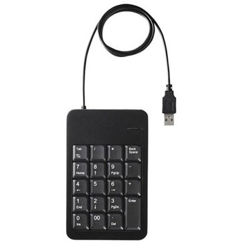 有線テンキーボード Tabキー付き ブラック BUFFALO(バッファロー)
