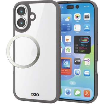 PM-A25AD3OFCCH iPhone17 �P�[�X �n�C�u���b�h D3O(R) ���Ռ��ی� ���C�z���Ή����^���X�e�b�J�[�t �G���R�� �`���R�[���O���[�F   PM-A25AD3OFCCH 62828967