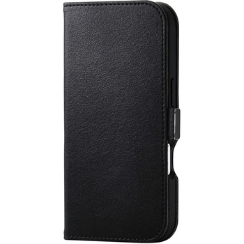 iPhone17 ケース 手帳型 マグネット フラップ 衝撃吸収 スタンド機能付 ウルトラスエード エレコム