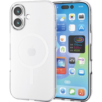 iPhone17 ケース ソフト 衝撃吸収 MAGKEEP 磁力吸着ワイヤレス充電対応 - エレコム
