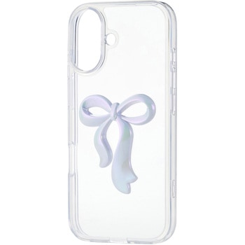 iPhone17 ケース ハイブリッド 衝撃吸収 リボンデザイン - エレコム