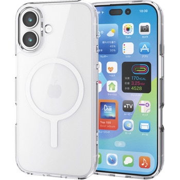 iPhone17 ケース ハイブリッド 衝撃吸収 MAGKEEP 磁力吸着ワイヤレス充電対応 エレコム