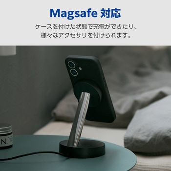 iPhone17 ケース ハイブリッドシリコン MAGKEEP 磁力吸着ワイヤレス充電対応 アンチダストコート エレコム