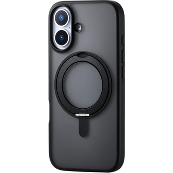 iPhone17 ケース ハイブリッド 衝撃吸収 MAGKEEP 磁力吸着ワイヤレス充電対応 360度回転スタンド付 エレコム
