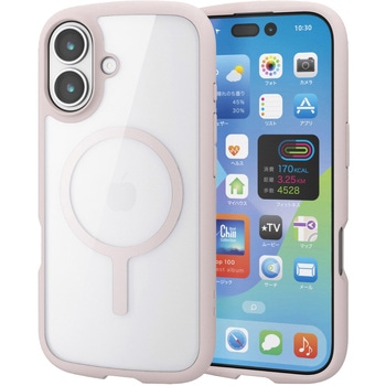 iPhone17 ケース ハイブリッド 衝撃吸収 軽量 薄型 MAGKEEP 磁力吸着ワイヤレス充電対応 エレコム