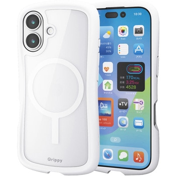 iPhone17 ケース ハイブリッド 衝撃吸収 MAGKEEP 磁力吸着ワイヤレス充電対応 Grippy - エレコム