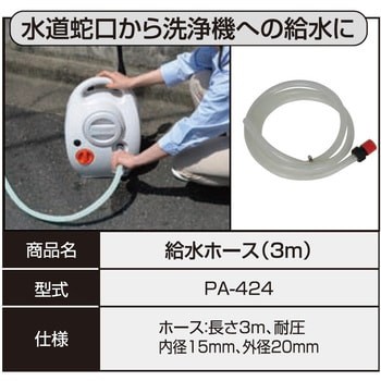 PA-424 工進充電式洗浄機SJC用 SJC吸入ホース(3m) 1個 工進 【通販 ...