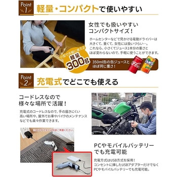 コンパクト電動ドライバー Lidora 三金
