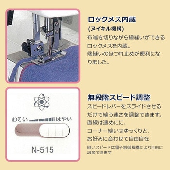 N-515 ジャノメミシン Nuikiru 使い方DVD付 1台 ジャノメ (蛇の目 ...