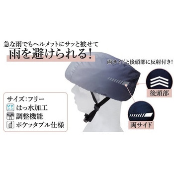 ヘルメット用レインカバー A MET CAP エール