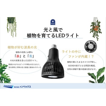 光と風で植物を育てるLEDライト イノベックス(旧:ダイオ化成)