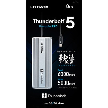 Thunderbolt(TM)5対応 超高速ポータブルSSD I ・O DATA(アイ・オー・データ)