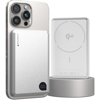 Qi2・MagSafe対応 15Wモバイルバッテリー AirSlim HACRAY(ハクライ)