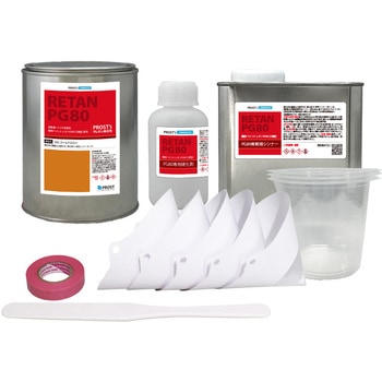 関西ペイント PG80 原色 565 ゴールドエロー 1kgセット(シンナー/硬化剤/道具付) PROST's