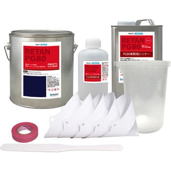 関西ペイント PG80 原色 614 スペシャルブルー 3kgセット(シンナー/硬化剤/道具付) PROST's