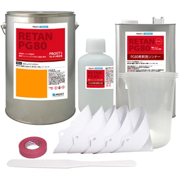 関西ペイント PG80 原色 631 レバノンエロー 8kgセット(シンナー/硬化剤/道具付) PROST's