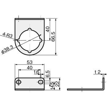 レギュレータブラケット 岩田製作所