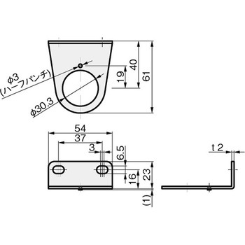 レギュレータブラケット 岩田製作所