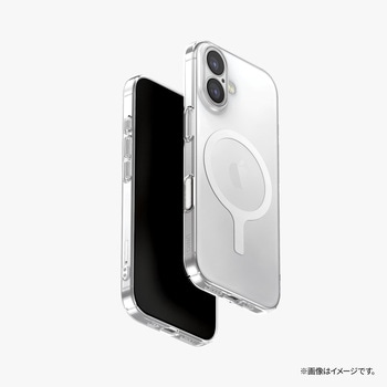 iPhone 17 UNIQ 耐傷 ワイヤレス充電対応 スマホケース 「AirSUIT GLOSSY」 クリア/ホワイト uniq(ユニーク)