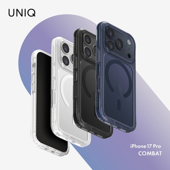 iPhone 17 Pro UNIQ 360°衝撃バンパー付き 3層保護ケース 「COMBAT」 uniq(ユニーク)