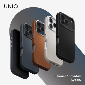 iPhone 17 Pro Max UNIQ 耐衝撃 Magsafe対応 スリムPUレザーケース 「LYDEN」 uniq(ユニーク)