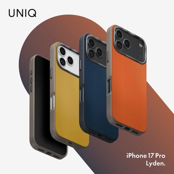 iPhone 17 Pro UNIQ デュアルトーンデザイン スリムPUレザーケース 「LYDEN DS」 uniq(ユニーク)