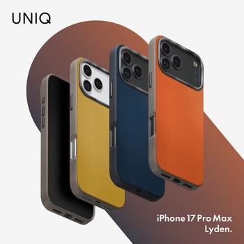 iPhone 17 Pro Max UNIQ デュアルトーンデザイン スリムPUレザーケース 「LYDEN DS」 uniq(ユニーク)