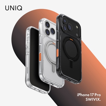 iPhone 17 Pro UNIQ 回転式リングスタンド付き Magsafe対応 スマホケース 「SWIVIX」 uniq(ユニーク)