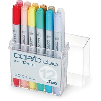 12503035 コピックチャオスタート12色セット Copic(コピック) ツイン ...