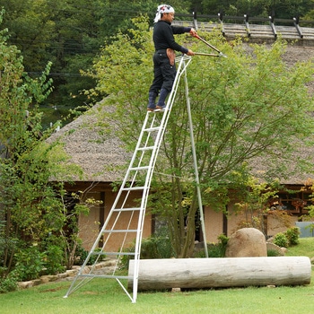三脚脚立 グリーンステップ 長谷川工業
