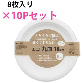 エコ丸皿 18cm 暮らし良い品