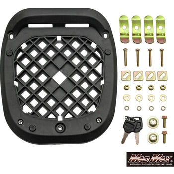 オートバイ用 リアボックス THE SQUARE45(ザ・スクエア45) トップケース 45L ブラック MAD MAX(マッドマックス)