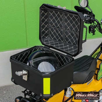 オートバイ用 リアボックス THE SQUARE45(ザ・スクエア45) トップケース 45L ブラック MAD MAX(マッドマックス)