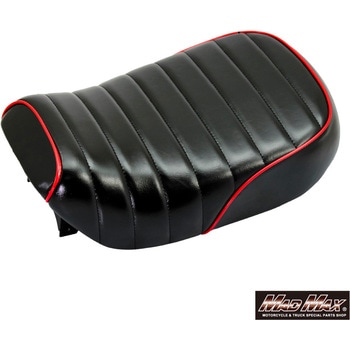 Mr Quick製 ホンダ モンキー125用 エナメル タックロールシート ブラック/レッド MAD MAX(マッドマックス)
