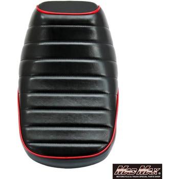 Mr Quick製 ホンダ モンキー125用 エナメル タックロールシート ブラック/レッド MAD MAX(マッドマックス)