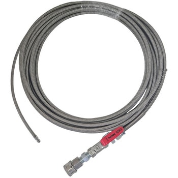 2分サイズ・ステンレス洗管ホース(内管：柔軟ウレタン) ロケットタイプ バルブ+3/8ワンタッチオスカプラ付 WPH