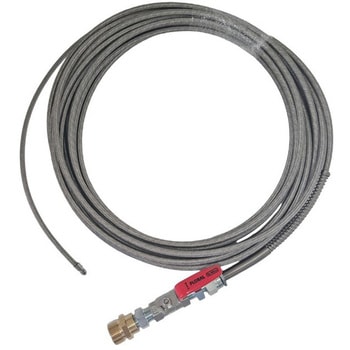 2分サイズ・ステンレス洗管ホース(内管：柔軟ウレタン) ロケットタイプ バルブ+M22オス 芯棒Φ14付 WPH