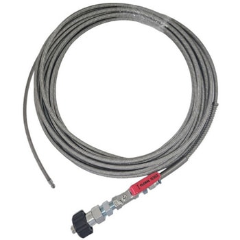 2分サイズ・ステンレス洗管ホース(内管：柔軟ウレタン) ロケットタイプ バルブ+G1/2メス 芯棒Φ11付 WPH