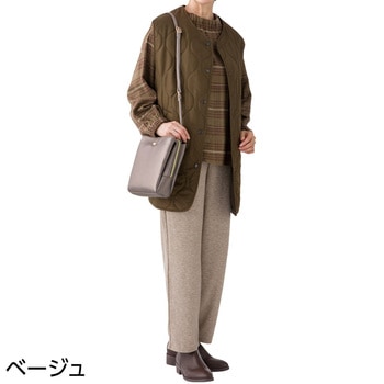 821929 キレイ見え総ゴムストレッチパンツ ケアファッション