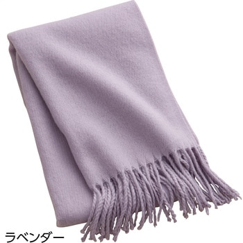 821954 キレイ色フリンジマフラー - ケアファッション