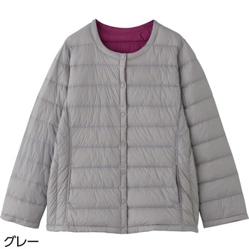 821960 軽量リバーシブルダウンジャケット ケアファッション
