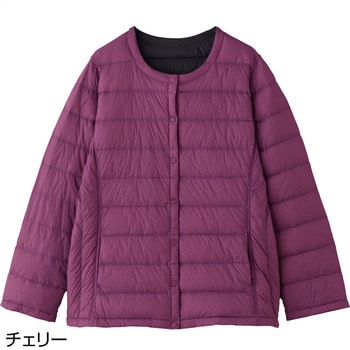 821960 軽量リバーシブルダウンジャケット ケアファッション
